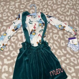 3t dress new bluey Christmas